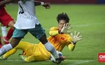 spartan sport's slot Cho Kyu-seong dari tim nasional Korea Selatan mencetak gol penyeimbang